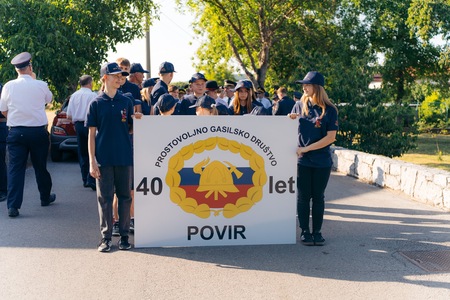 Slovesnost ob 40 letnici PGD Povir; Foto: Marko Pleterski